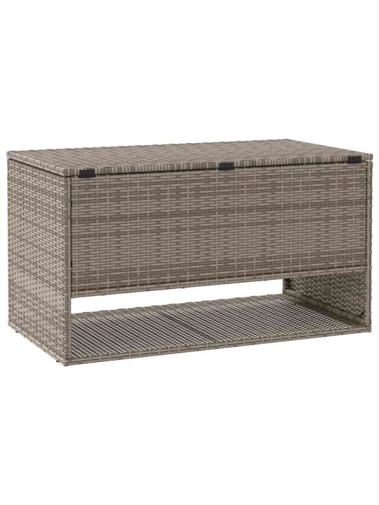 Box na venkovní polštář šedá 100x55x55,5 cm poly ratan