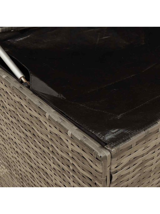Box na venkovní polštář šedá 100x55x55,5 cm poly ratan