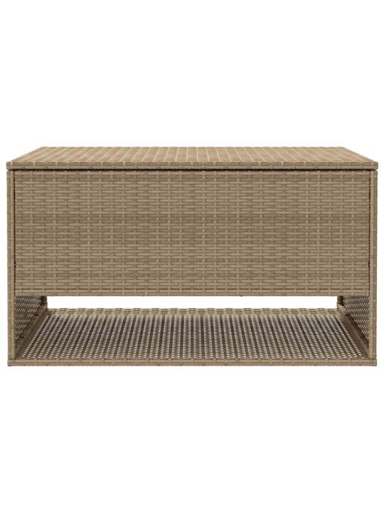 Box na venkovní polštář béžová 100x55x55,5 cm poly ratan