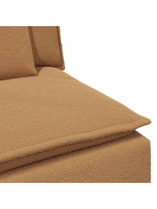 Modulární středový modul pohovky s polštáři béžová 100 cm