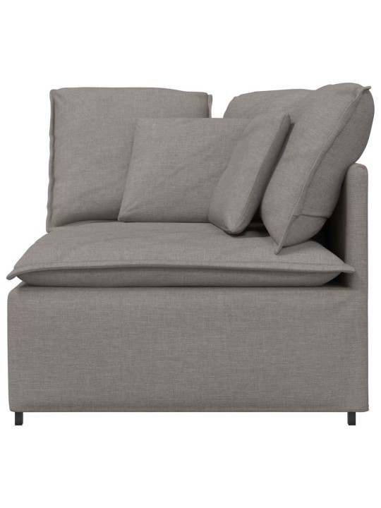 Modulární rohová pohovka s polštáři taupe 100 cm