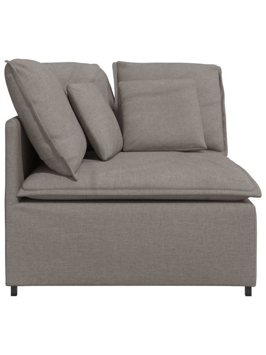 Modulární rohová pohovka s polštáři taupe 100 cm