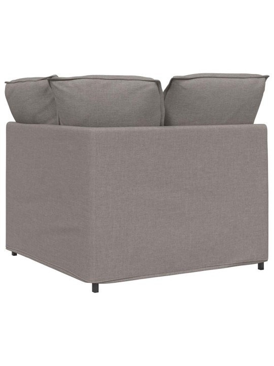 Modulární rohová pohovka s polštáři taupe 100 cm