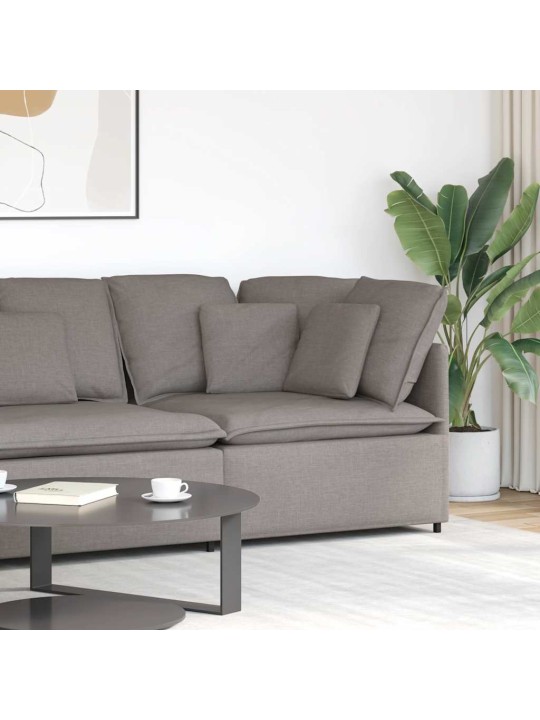 Modulární rohová pohovka s polštáři taupe 100 cm