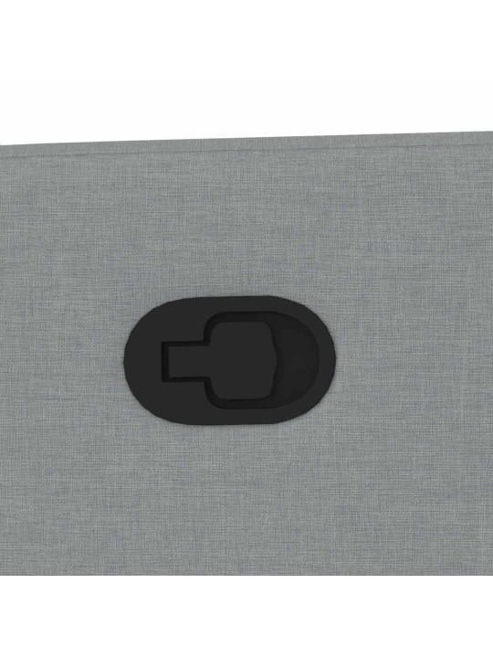 Polohovací křeslo světle šedé textil