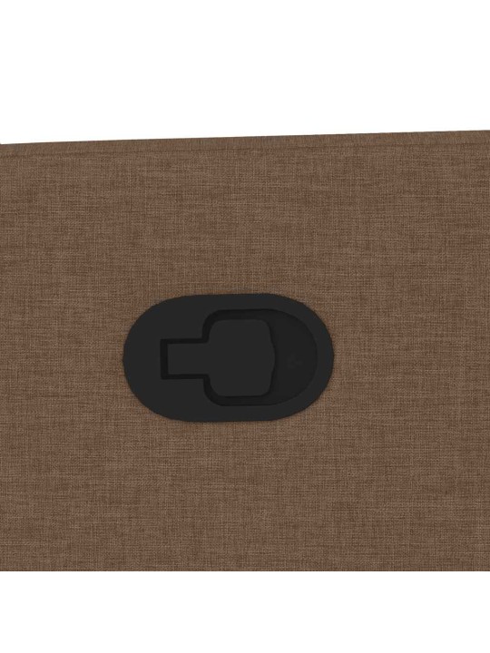 Polohovací křeslo hnědé textil