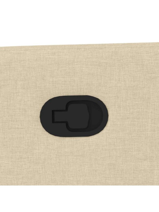 Polohovací křeslo krémové textil