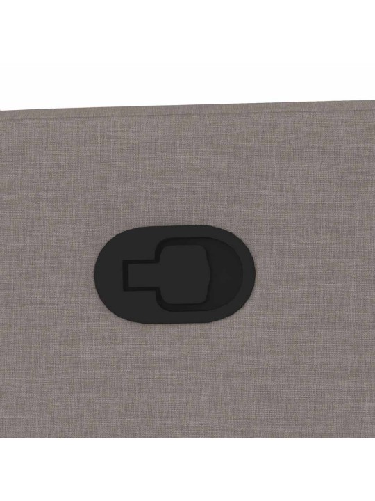 Polohovací křeslo taupe textil