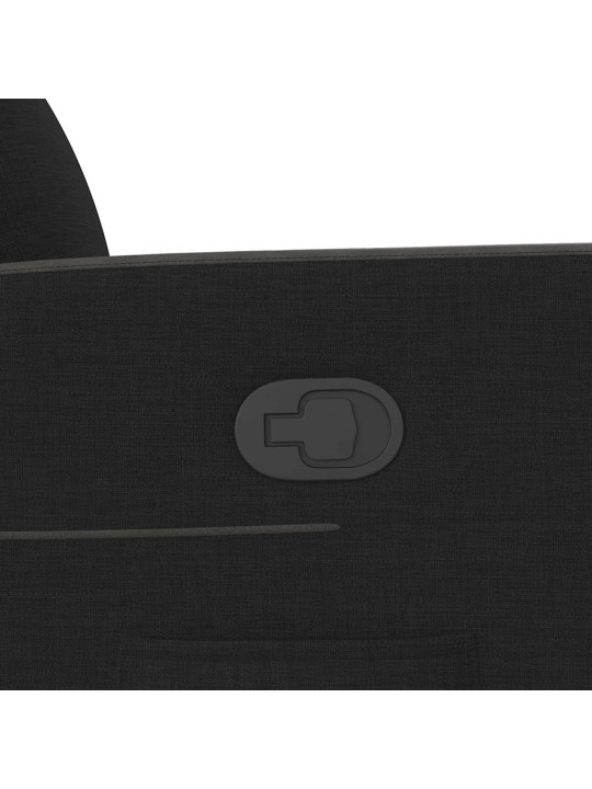 Polohovací křeslo černé textil