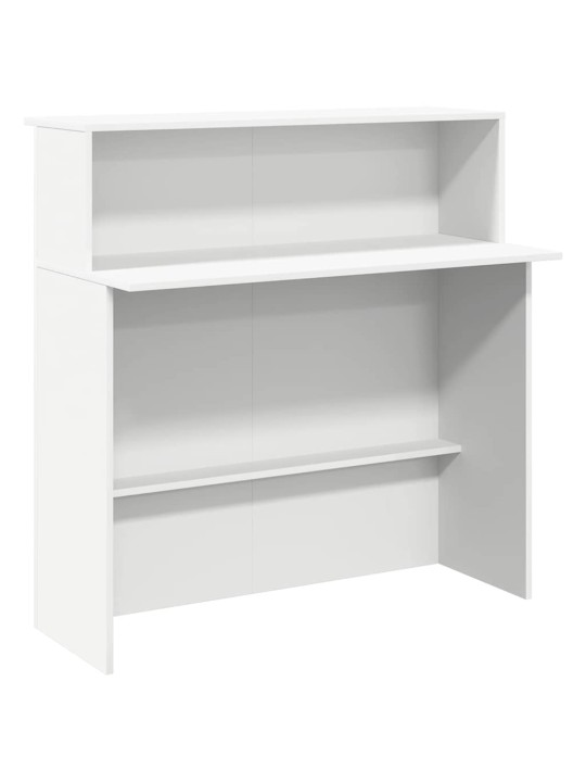 Recepční stůl bílý 100x50x103,5 cm kompozitní dřevo