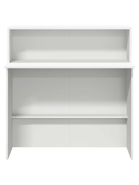 Recepční stůl bílý 100x50x103,5 cm kompozitní dřevo