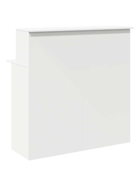 Recepční stůl bílý 100x50x103,5 cm kompozitní dřevo