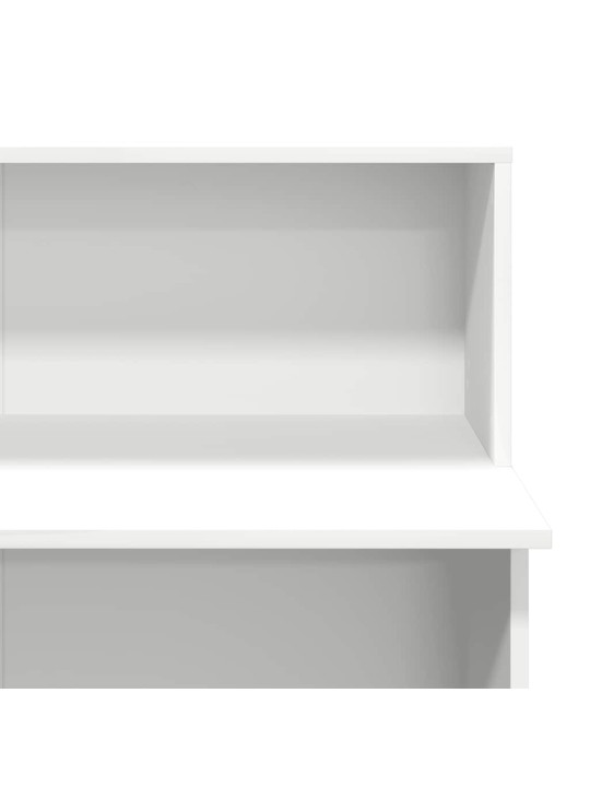 Recepční stůl bílý 100x50x103,5 cm kompozitní dřevo