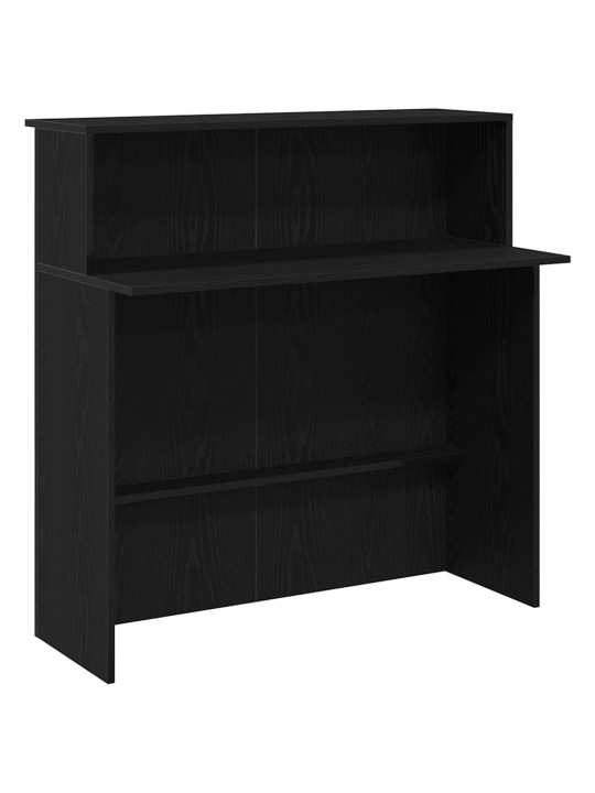Recepční stůl černý 100x50x103,5 cm kompozitní dřevo
