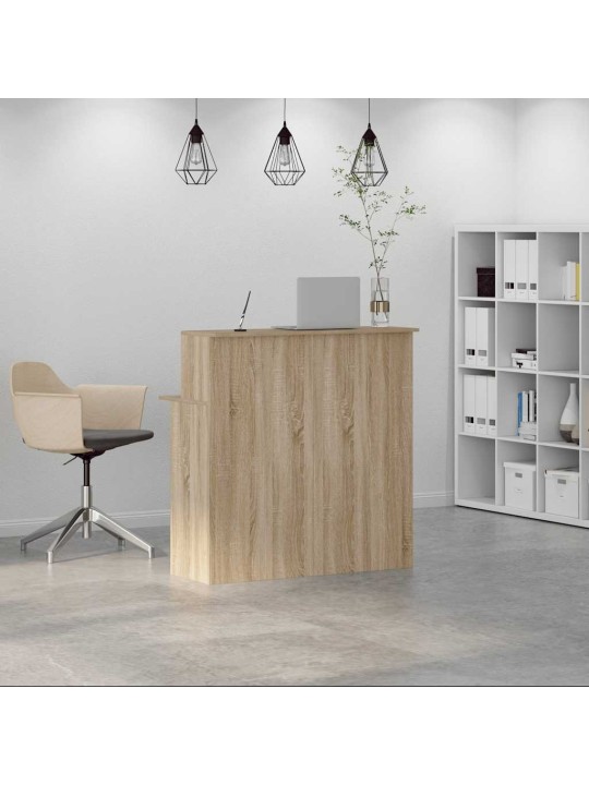 Recepční stůl dub sonoma 100x50x103,5 cm kompozitní dřevo
