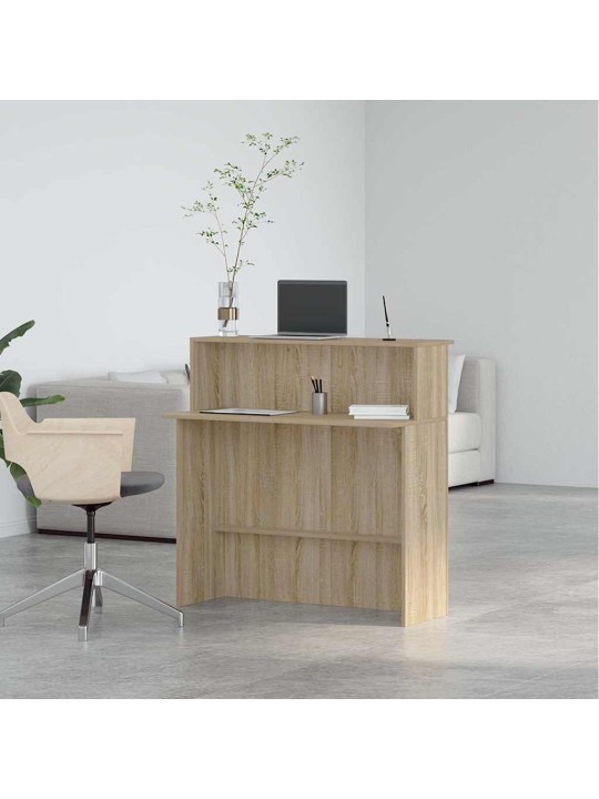 Recepční stůl dub sonoma 100x50x103,5 cm kompozitní dřevo