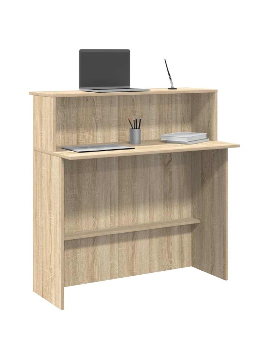 Recepční stůl dub sonoma 100x50x103,5 cm kompozitní dřevo