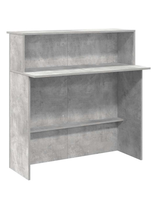 Recepční stůl betonově šedý 100x50x103,5 cm kompozitní dřevo