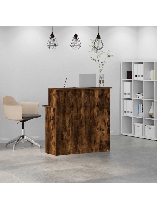 Recepční stůl kouřový dub 100x50x103,5 cm kompozitní dřevo