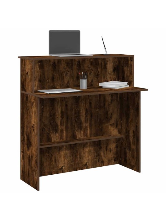 Recepční stůl kouřový dub 100x50x103,5 cm kompozitní dřevo
