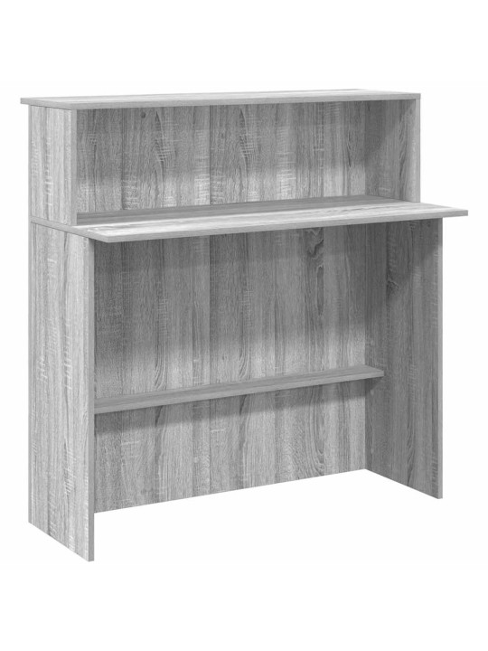 Recepční stůl šedý sonoma 100x50x103,5 cm kompozitní dřevo