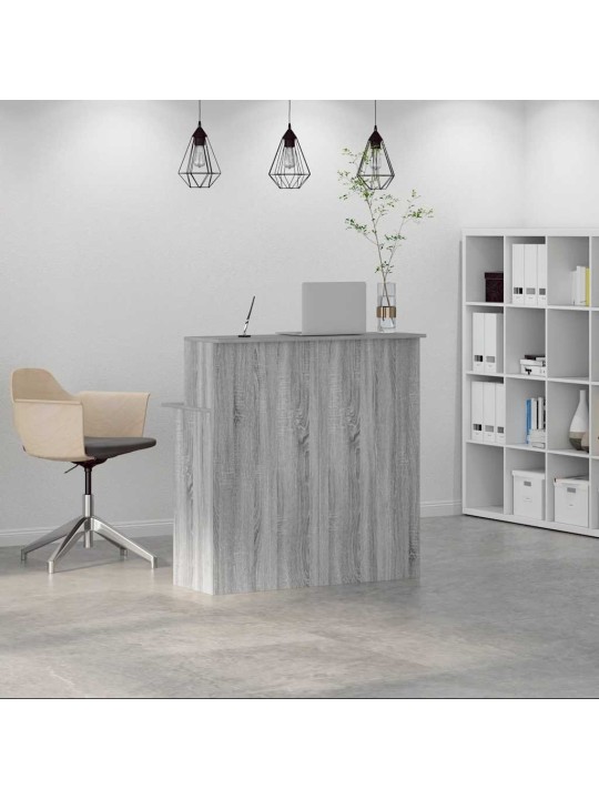 Recepční stůl šedý sonoma 100x50x103,5 cm kompozitní dřevo