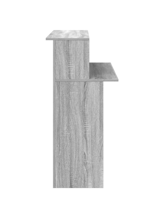 Recepční stůl šedý sonoma 100x50x103,5 cm kompozitní dřevo