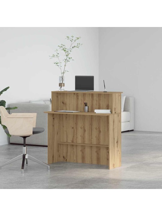 Recepční stůl dub artisan 100x50x103,5 cm kompozitní dřevo