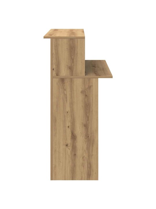 Recepční stůl dub artisan 100x50x103,5 cm kompozitní dřevo