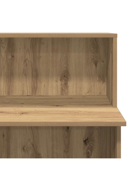 Recepční stůl dub artisan 100x50x103,5 cm kompozitní dřevo