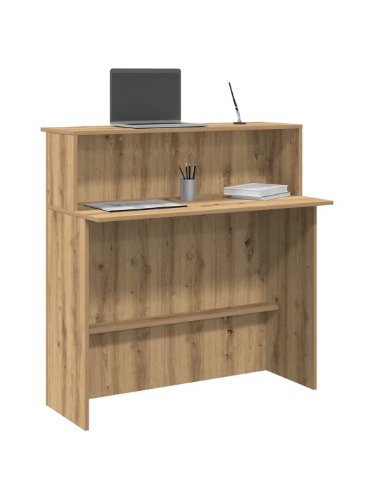 Recepční stůl dub artisan 100x50x103,5 cm kompozitní dřevo