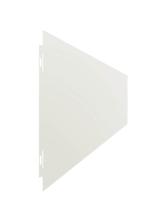 Travní lemy 50 ks bílá 15x103 cm ocel válcovaná za studena