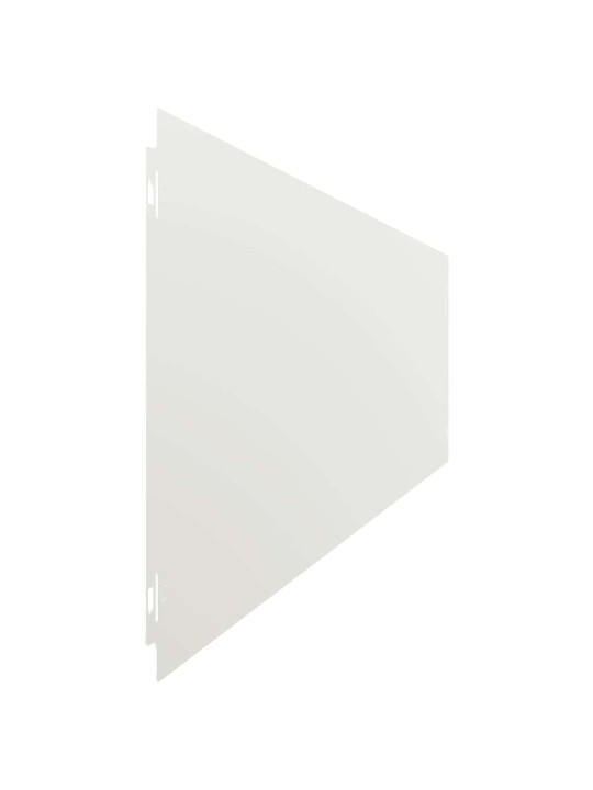 Travní lemy 30 ks bílá 20x103 cm ocel válcovaná za studena