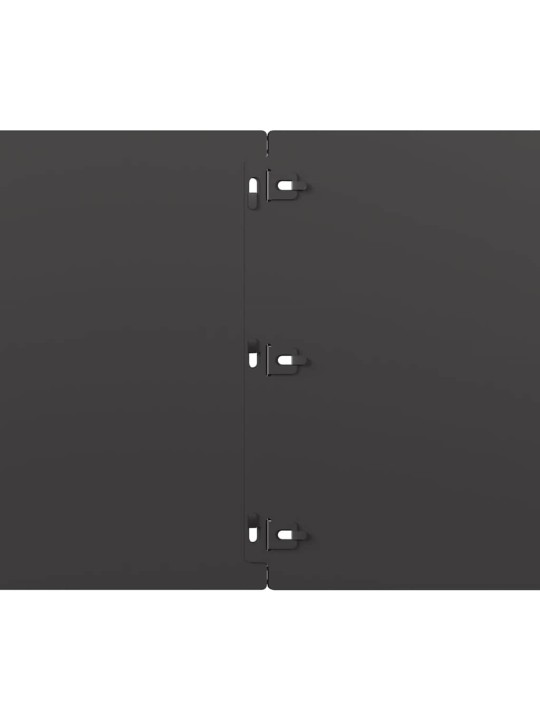 Travní lemy 10 ks černé 25x103 cm ocel válcovaná za studena