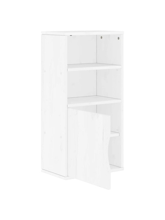 Odkládací skříňka odda bílý 40x24x79 cm masivní borové dřevo