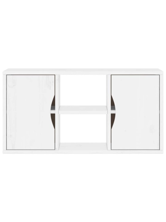 Tv skříňka "odda" bílá 79x24x40 cm borovicový masiv
