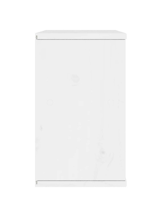 Tv skříňka "odda" bílá 79x24x40 cm borovicový masiv