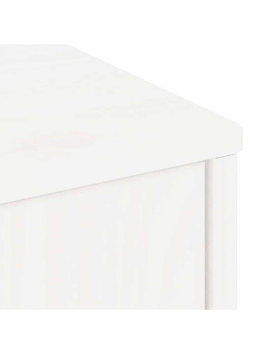Tv skříňka "odda" bílá 79x24x40 cm borovicový masiv