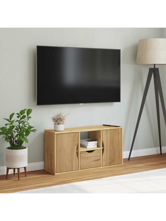 Tv skříňka se zásuvkou "odda" 79x24x40 cm borovicový masiv
