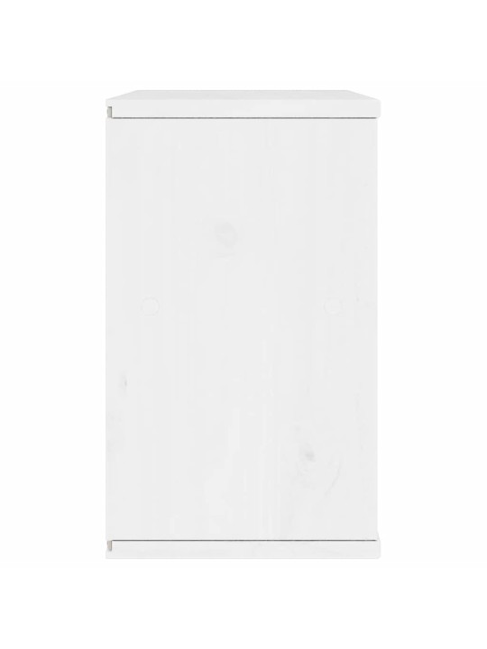 Tv skříňka se zásuvkou odda bílá 79x24x40 cm borovicový masiv
