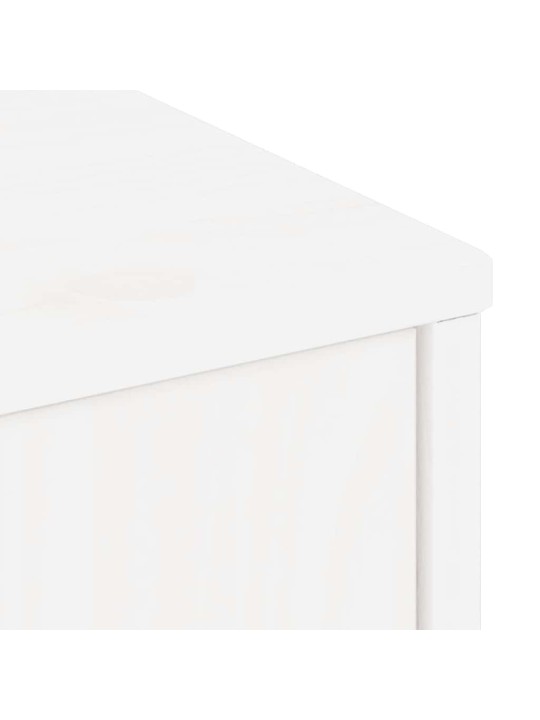 Tv skříňka se zásuvkou odda bílá 79x24x40 cm borovicový masiv