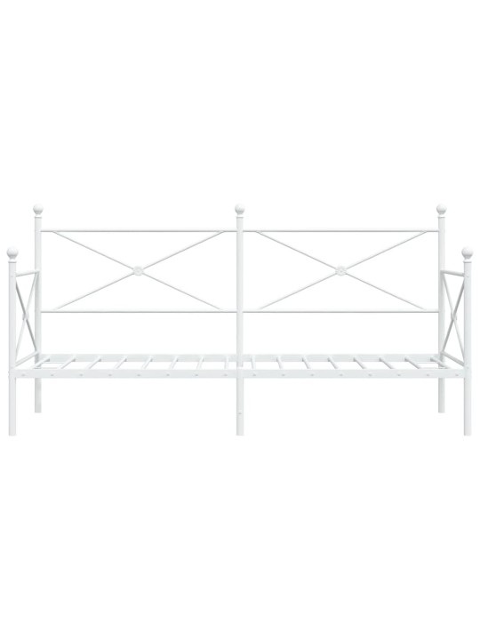 Válenda bez matrace bílá 80x200 cm ocel