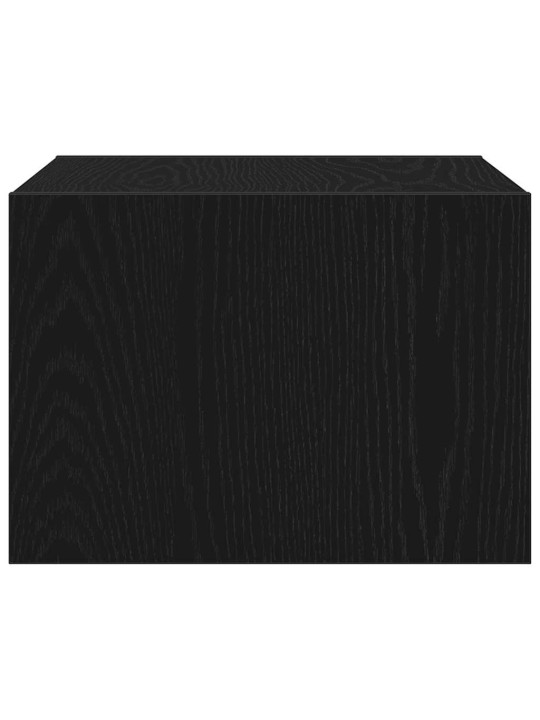 Nástěnné noční stolky s led osvětlením 2 ks černý dub
