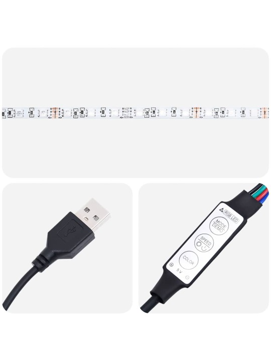 Nástěnný noční stolek s led osvětlením betonově šedý