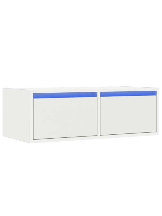 Tv skříňka s led osvětlením bílá 75x35,5x25 cm