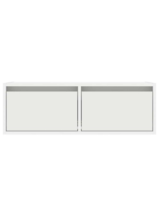 Tv skříňka s led osvětlením bílá 75x35,5x25 cm