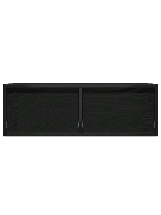 Tv skříňka s led osvětlením černý dub 75x35,5x25 cm
