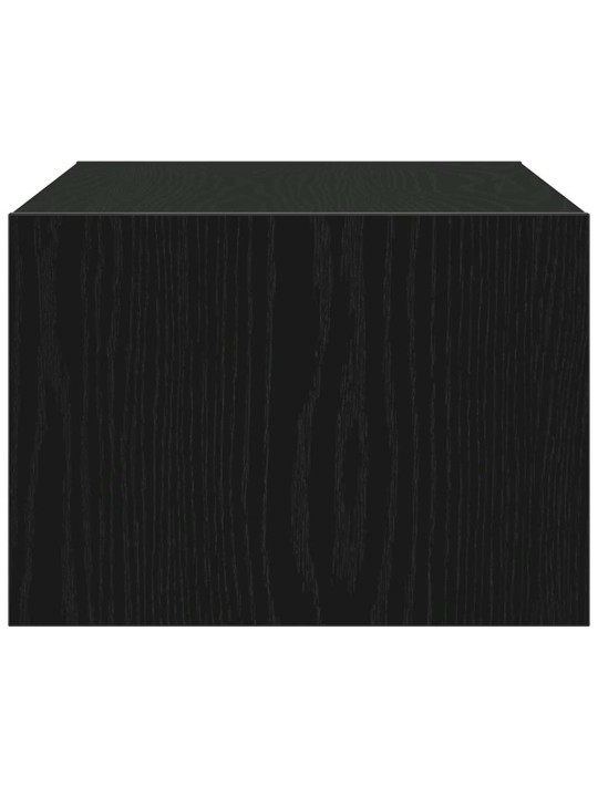 Tv skříňka s led osvětlením černý dub 75x35,5x25 cm