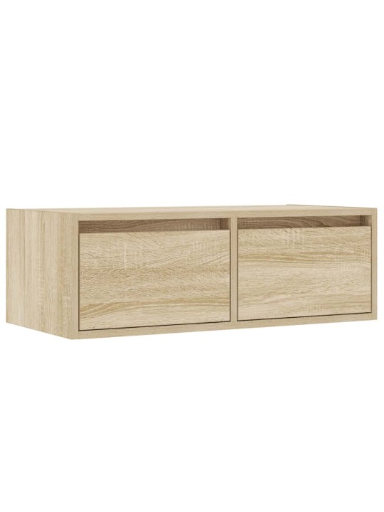 Tv skříňka s led osvětlením dub sonoma 75x35,5x25 cm