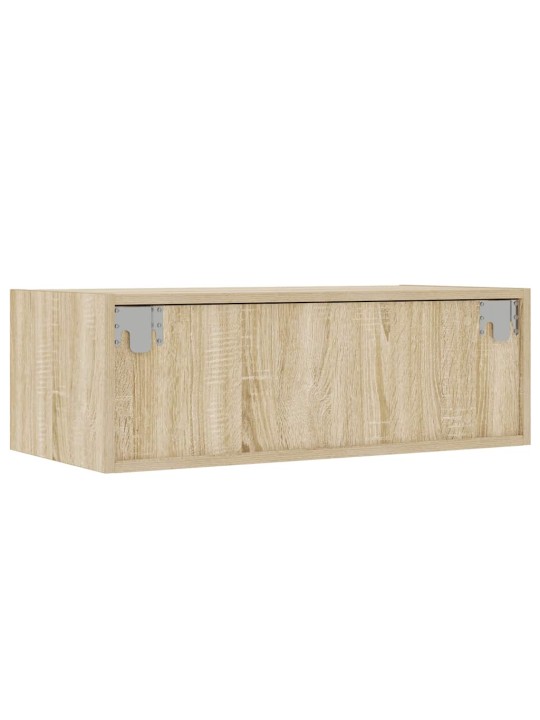 Tv skříňka s led osvětlením dub sonoma 75x35,5x25 cm
